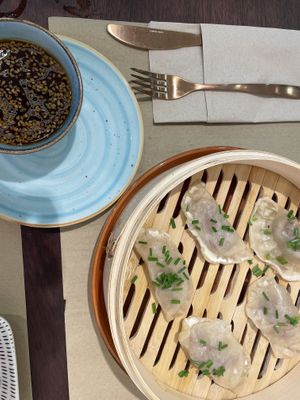 Dumplings were tasteless and hard around the edges    at Puravita Vegan  in Estepona