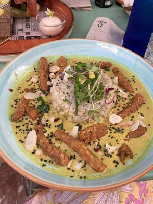 Malaysian curry  at Puravita Vegan  in Estepona