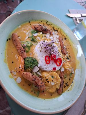 Rice curry at Puravita Vegan  in Estepona