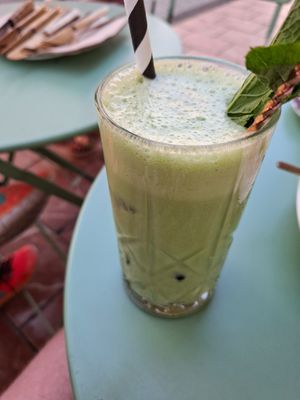 Matcha latte at Puravita Vegan  in Estepona