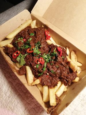 Patat Rendang at Mr. Vegan Foodbar in Groningen