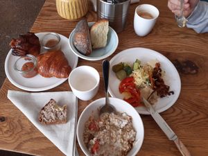 Delicious breakfast at FREA Bakery in Berlin