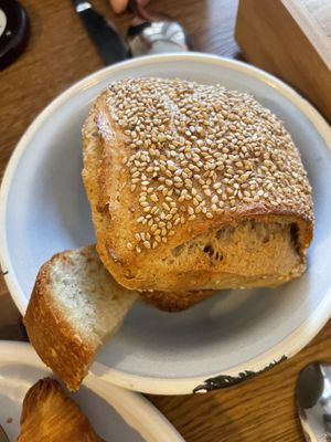 Bread of breakfast plate   at FREA Bakery in Berlin
