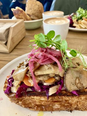 Brioche toast  at FREA Bakery in Berlin