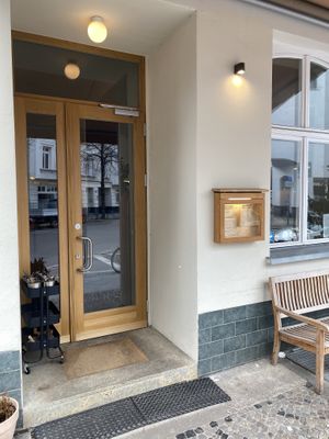 Entrance  at FREA Bakery in Berlin