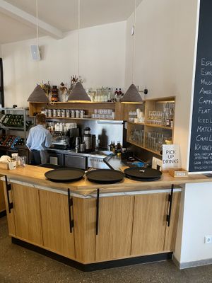 Drinks pick up point  at FREA Bakery in Berlin