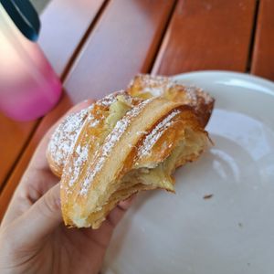 Croissant with pistachio creme at FREA Bakery in Berlin
