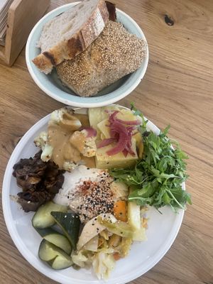 Savory breakfast plate - so good!  at FREA Bakery in Berlin