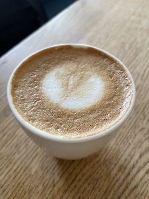 Flat white  at FREA Bakery in Berlin