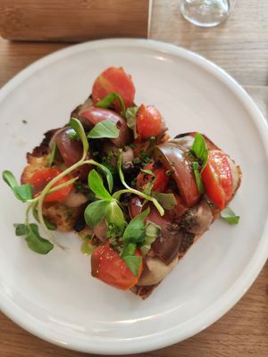 Bruschetta at FREA Bakery in Berlin