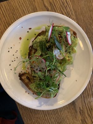Avocado bread at FREA Bakery in Berlin