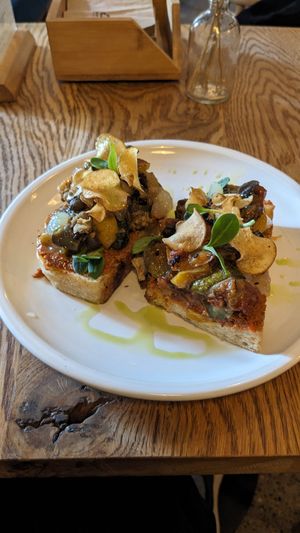 Ratatouille on toast at FREA Bakery in Berlin