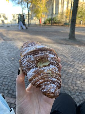 Pistachio cream croissant  at FREA Bakery in Berlin