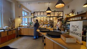 Take out, don't resist the croissants! at FREA Bakery in Berlin