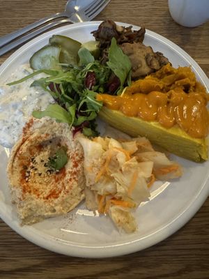 Savory plate! Do not miss this  at FREA Bakery in Berlin