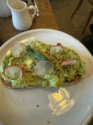 Avocado toastt  at FREA Bakery in Berlin