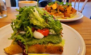 Flatbread at FREA Bakery in Berlin