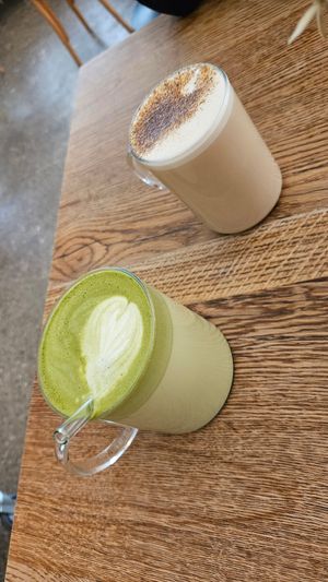 Matcha Latte & Chai Latte at FREA Bakery in Berlin