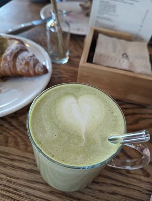 Matcha Latte at FREA Bakery in Berlin