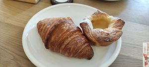 Croissants and Spandauer mitt vanilla at FREA Bakery in Berlin