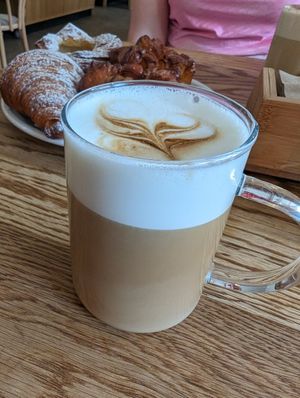 Caffe late at FREA Bakery in Berlin