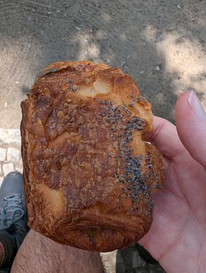 Tomato and potato pastry at FREA Bakery in Berlin