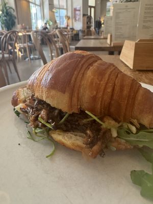 Mushroom croissant sandwich   at FREA Bakery in Berlin