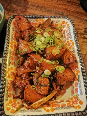 Sautéed potatoes with south Chinese spice at The Real Wan in Glasgow