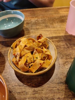 Tofu sheets at The Real Wan in Glasgow