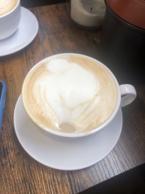 Vanilla latte   at Steamers Coffee House in Bilston