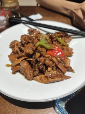 Vegan meat at Fu Hui Ci Yuan Vegetarian Restaurant in Beijing