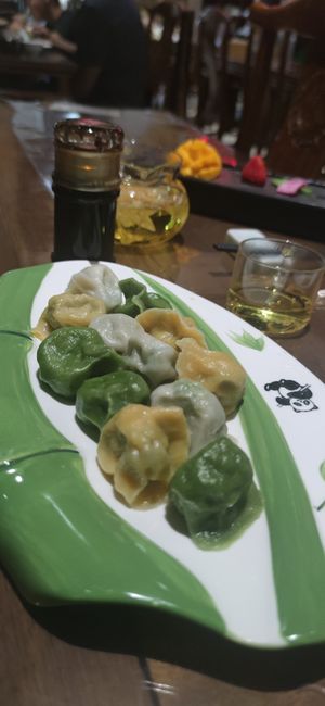 Dumplings at Fu Hui Ci Yuan Vegetarian Restaurant in Beijing