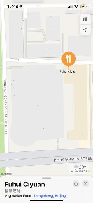   at Fu Hui Ci Yuan Vegetarian Restaurant in Beijing