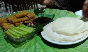 ";duck"; wraps at Fu Hui Ci Yuan Vegetarian Restaurant in Beijing