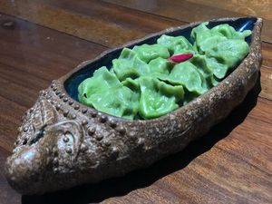 Dumplings  at Fu Hui Ci Yuan Vegetarian Restaurant in Beijing