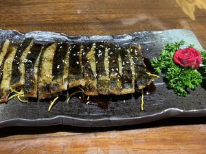 Fake eels at Fu Hui Ci Yuan Vegetarian Restaurant in Beijing