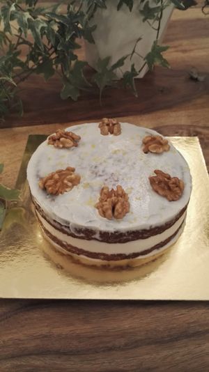 Carrot cake at Avec&Sans in Perigueux