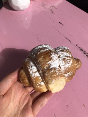 chocolate croissant  at Craft Coffee & Pastry in Amsterdam