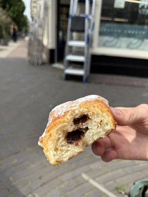 Choccy croissant but neutral is also good  at Craft Coffee & Pastry in Amsterdam