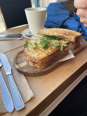 Veggie vegan Christmas toastie  at Seasalt Cafe and Deli in Cobh