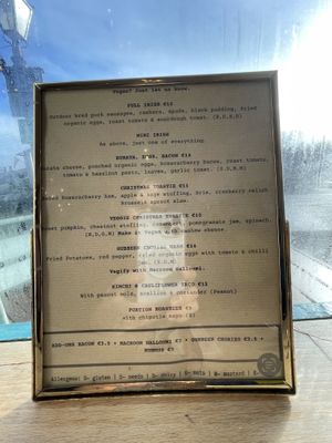 November menu   at Seasalt Cafe and Deli in Cobh