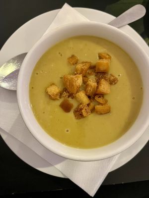 red lentil soup  at Arabeska in Bratislava