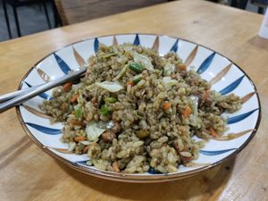 Fried rice with tasty vegan meat at Amagi Queen - 天城女王 in Hualien