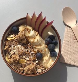 Granola Bowl. at The Green Corner in Mataro