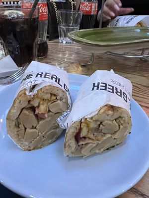 Vegan chicken souvlaki  at The Real Greek in Manchester