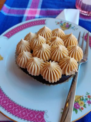 Chocolate cake with mocha at The Old Soul in Amsterdam