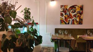 Dining area at The Old Soul in Amsterdam