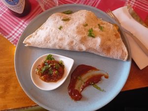 Masala wrap at The Old Soul in Amsterdam