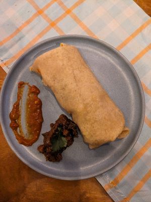 Roti roll (incredible) at The Old Soul in Amsterdam