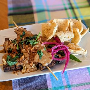 Vegan Tempeh Sate at The Old Soul in Amsterdam